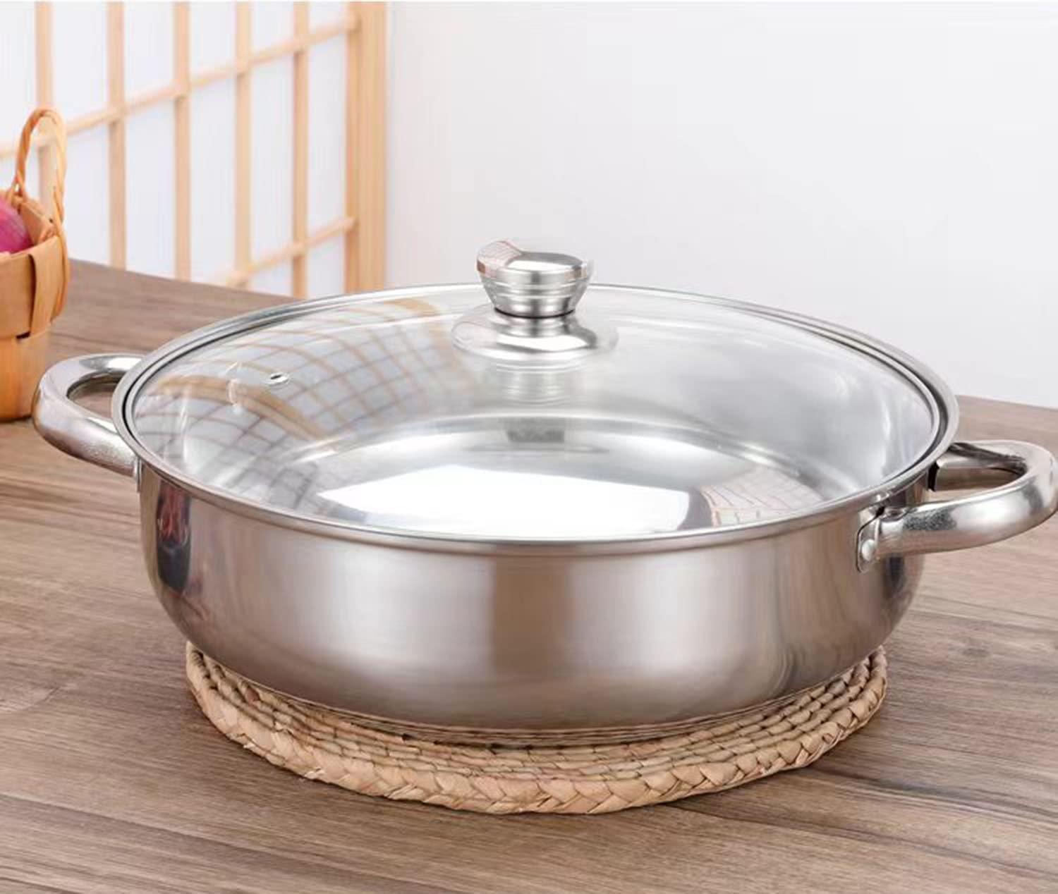 Kitchen Crop Roestvrijstalen stoom caner, groot, zilver