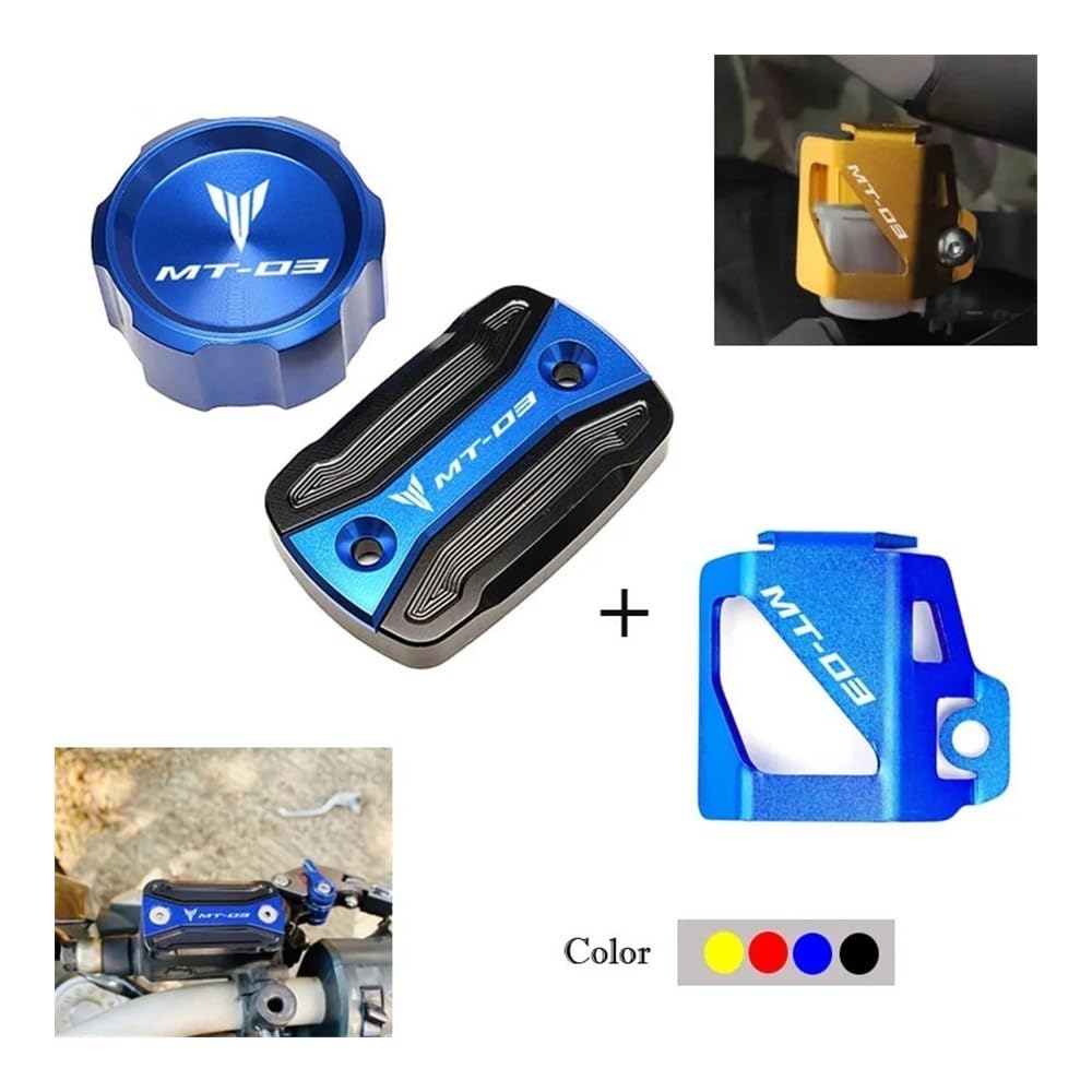 Osłona płynu hamulcowego motocykla do Ya&maha MT03 MT 03 MT-03 2015-2019 2020 2021 motocykl CNC przedni tylny płyn hamulcowy pokrywa zbiornika pokrywa zbiornika