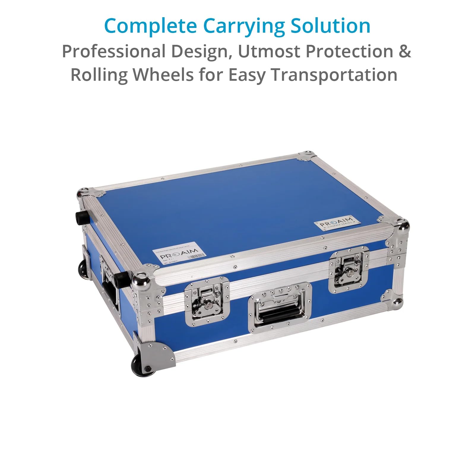 PROAIM Polaris Carrello portatile per videocamera con estremità binari universali. Diametro binario: 1,5"-1,98". Include adattatori per ciotola da 75 e 100mm. Carico utile fino a 200kg/440lb.