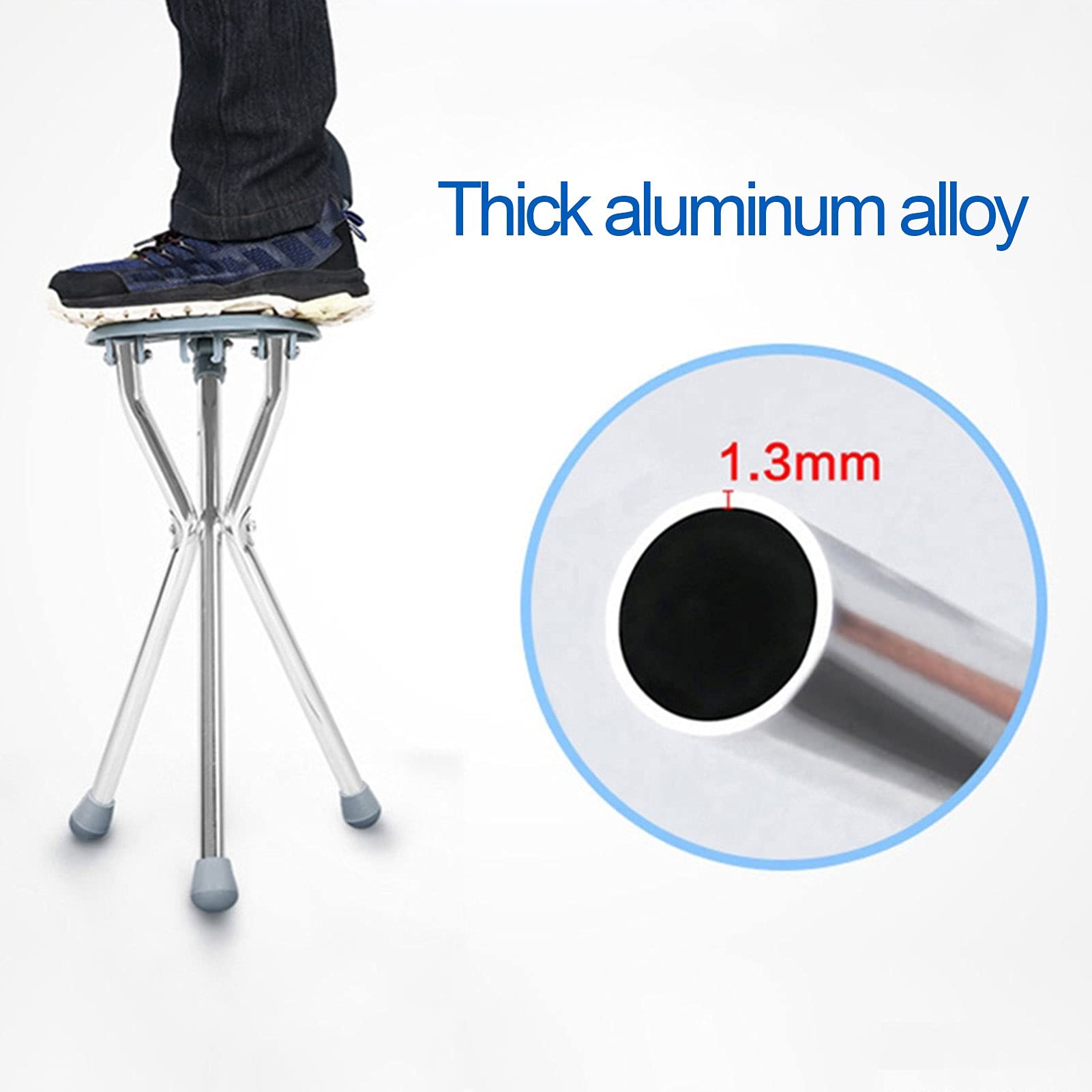 Muestra de Aluminio multifunción con Asiento de Silla con Asiento para Caminar, Bastones de Taburete de muleta para Ancianos, Personas Mayores y discapacitados, Bastones livianos