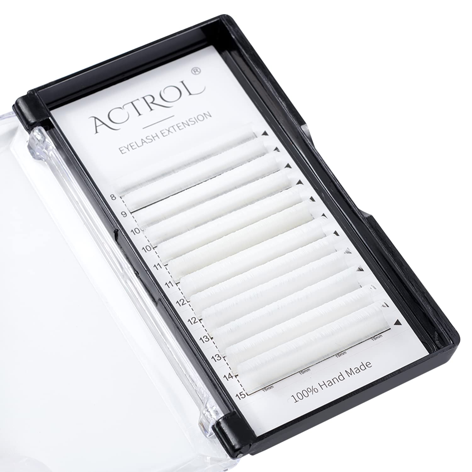 Colored Eyelash Extensions Easy Fan 8-15mm Mix White D Curl Easy Fanning 0.07mm Self Premade Volume Lash Supplies