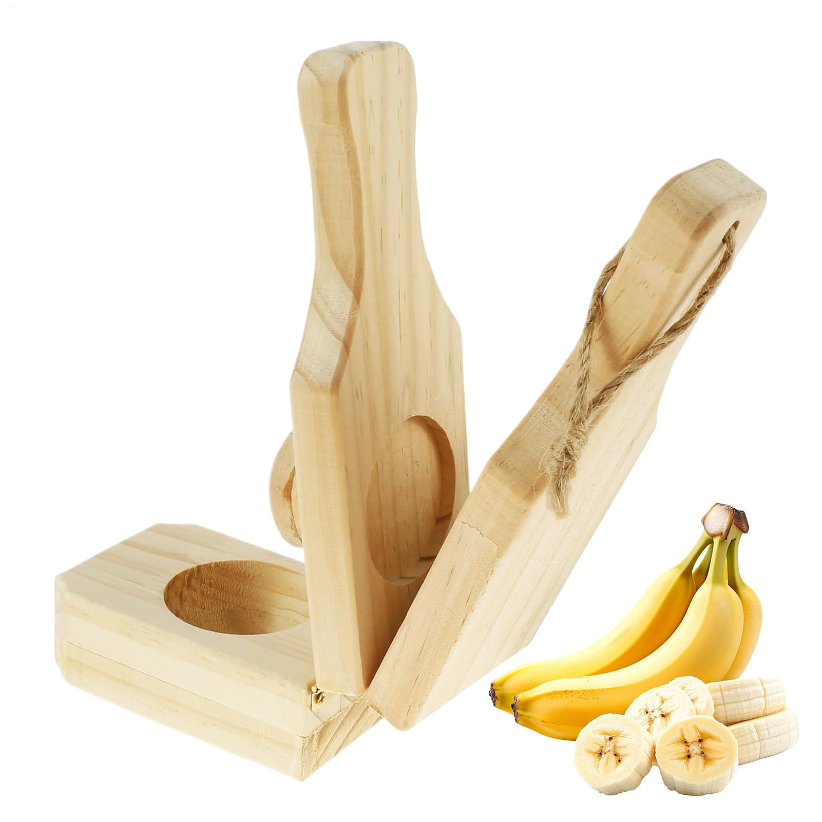 Prensador de Plátano Macho,Prensa Madera Para Tazas De Banana | Fabricante De Tazas De Chips De Banana,Para Cocina Parrilla Preparación De Alimentos Hogar Camping Fiesta Buffet Ensaladas