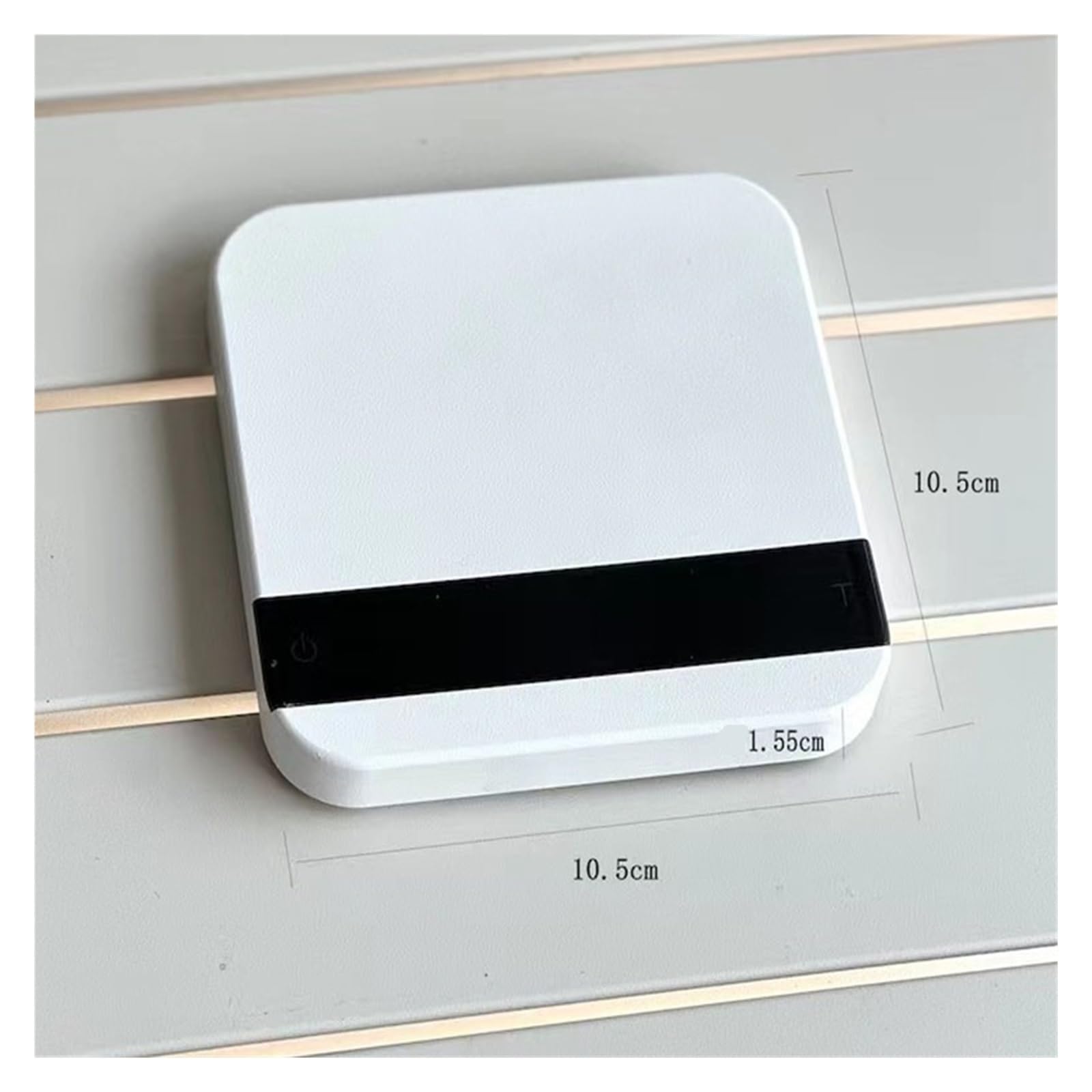 Elektronische Kaffee-Waage, LED, intelligente Küchenwaage mit Zeit, USB, Mini-Multifunktions-Timer, 2 kg/0,1 g (Silber)