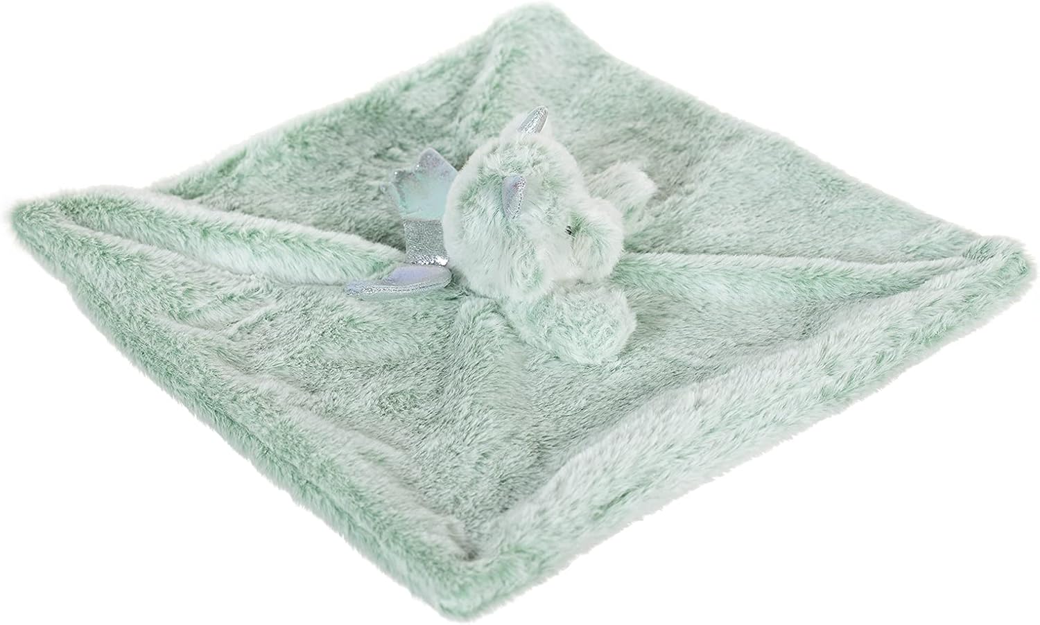Apricot Lamb Luxury Snuggle Plush Cute Dragon Dinosaur Infant Stuffed Animals Security Blanket Nursery Character Blanket (Green Dragon, 13.8 Inches) - Image 8
