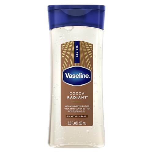 Vaseline Intensive Care Cocoa Radiant for Glowing Skin Body Gel Oil Made with Pure Cocoa Butter +...