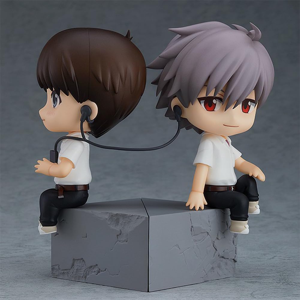 Zhongkaihua Figura Di Ikari Shinji E Kaworu Nagisa – Set Di 2 Statuine Anime In PVC Da 10 Cm – Action Figure Collezionabili Con Parti Mobili – Perfette Per Decorare Scrivania E Cameretta – Regalo Originale Per Fans Di Evangelion