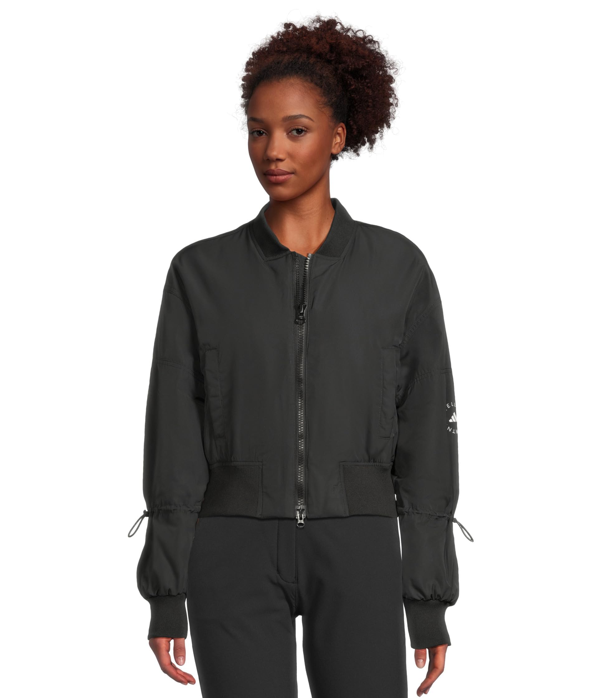 adidas Women's By Stella Mccartney Truenature Woven Bomber Cropped Jacket