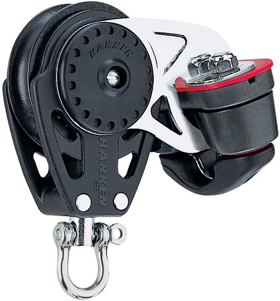HARKEN 40MM Carbo Blocks Single 40MM Carbo W/Swivel and Cam