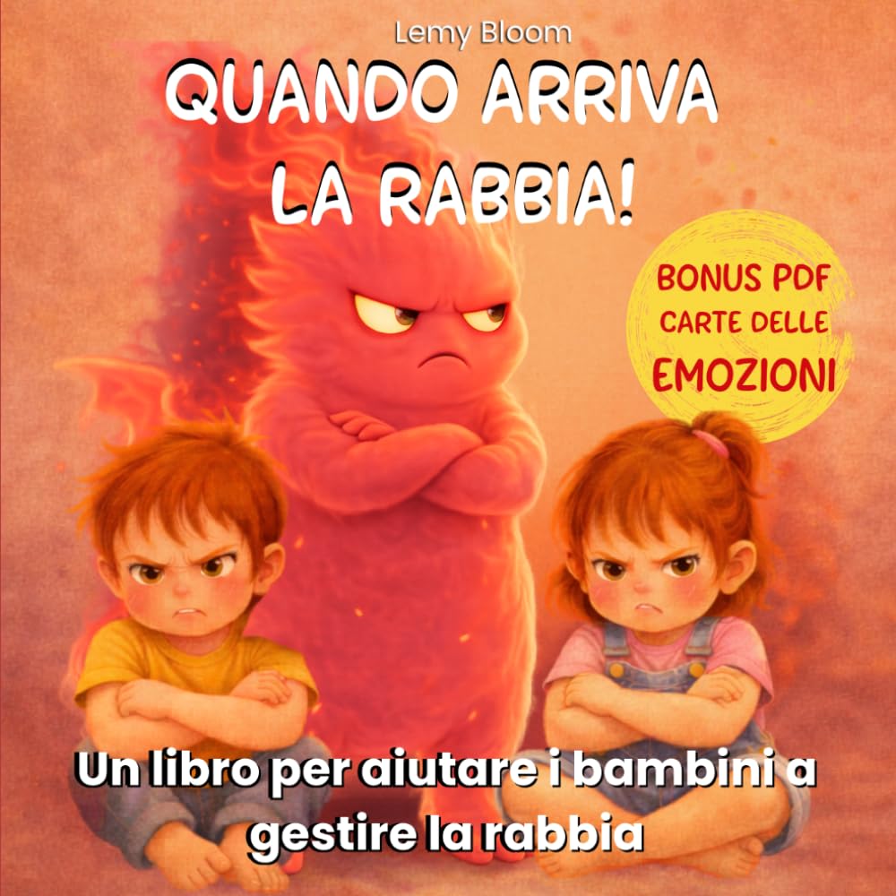 Quando arriva la Rabbia!: Libro illustrato per bambini (3–6 anni) sulla rabbia: come riconoscerla e imparare a gestirla