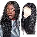 Produktbild Echthaar tiefe lockige Lace Front Perücke 13 * 6 nasses und welliges Haar ShowJarlly Deep Wave Perücke 150% Dichte Lace Front Perücke unverarbeitete Wikingerhaarperücke mit dem Babyhaar 10inch