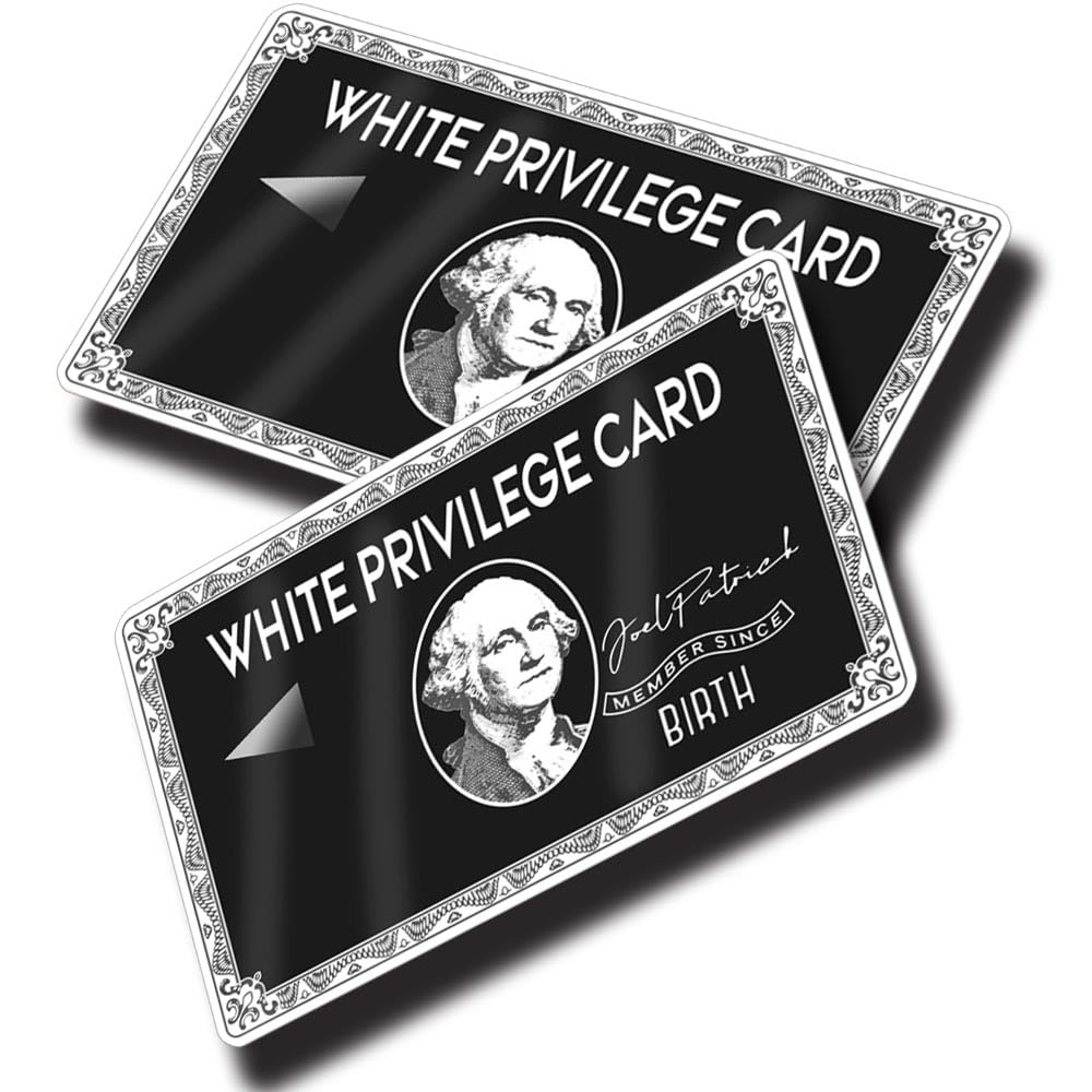 2 PCS White-Privile_ge Card Sticker | Debit Card Skin White-Privileg_e, Sticker for Debit Cards, Credit Card Transportation, Bank Card - Protecting No