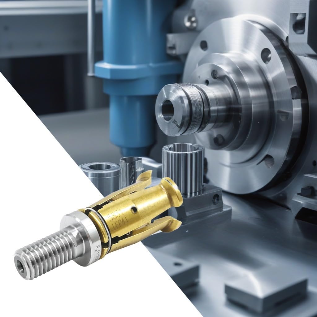 BT40 - Abrazadera de rosca externa con 4 garras de tracción de 45 grados para fresadoras CNC, color plateado o amarillo