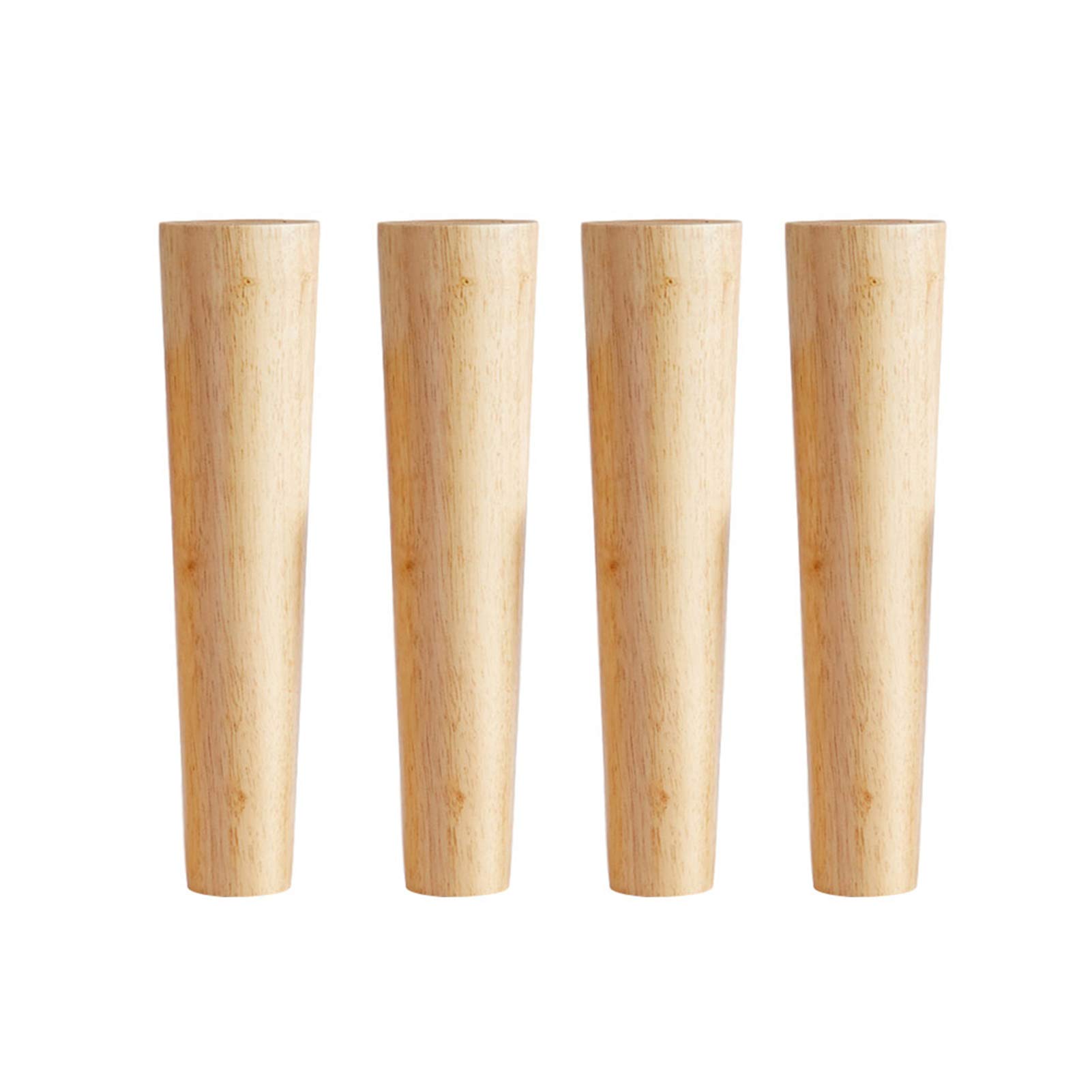 Patas de madera para muebles de 12 cm, soportes cónicos para patas de sofá, mesa y gabinete