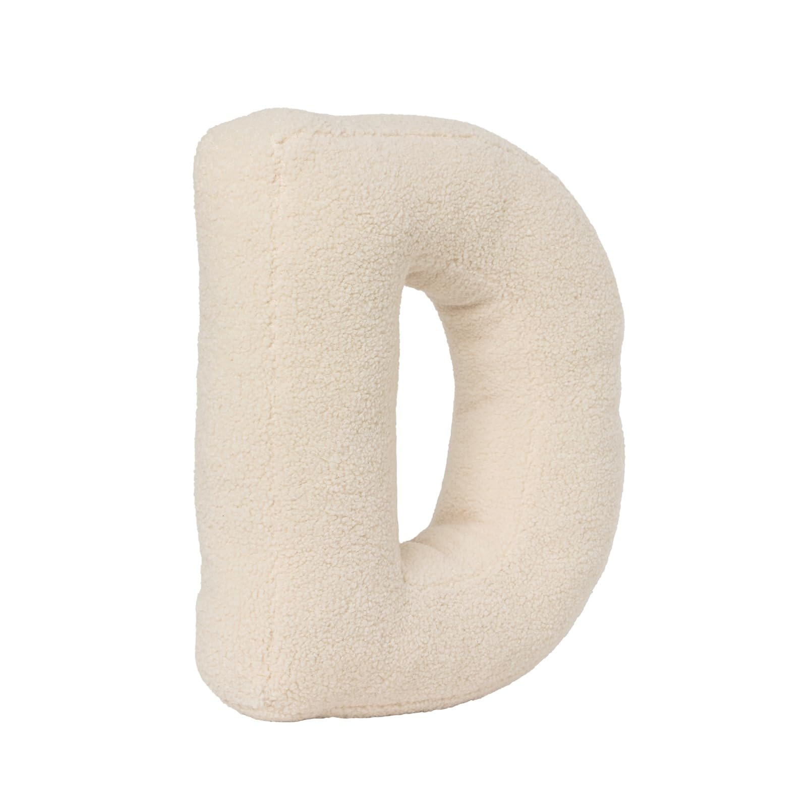 AQCQDQ Buchstabekissen, Kissen als Buchstaben, Waschbar Langlebig Buchstabe Kissen, Kuschelkissen Kinder Buchstabeform Dekokissen Kopfkissen Zierkissen, Kuschelige Kissen Buchstaben (D,40x35x10 cm)