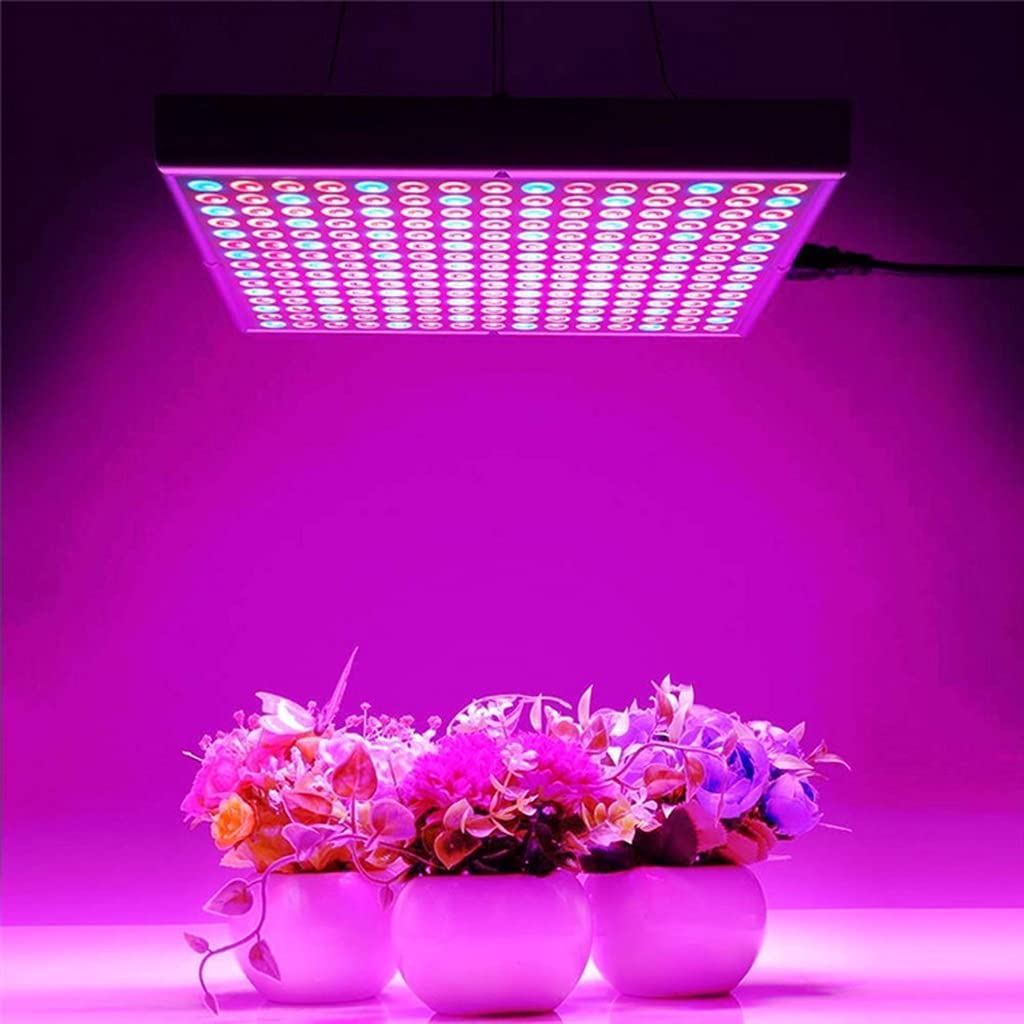 Luces de Cultivo LED para Plantas de Interior,Luces de Planta de Espectro Completo,Lámpara de Cultivo de Panel de 45W,para Plántulas de Invernadero Hidropónico