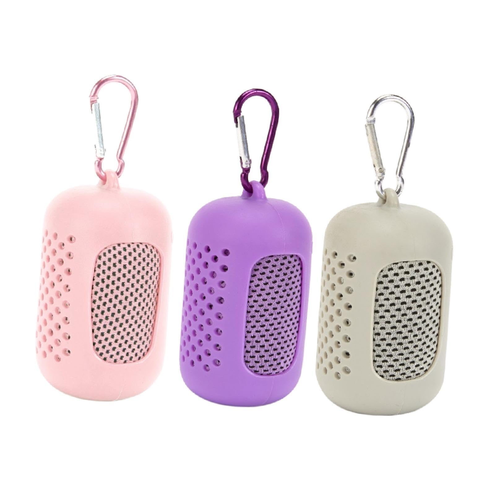 CALANDIS 3X Gym Ice Towel Running Exercise Fast Drying Sports Cooling Towel with Case Gray Pink Violet | Gym Towels | Fitness Equipment & Gear | Fitness Running & Yoga | Sporting Goods-image-43