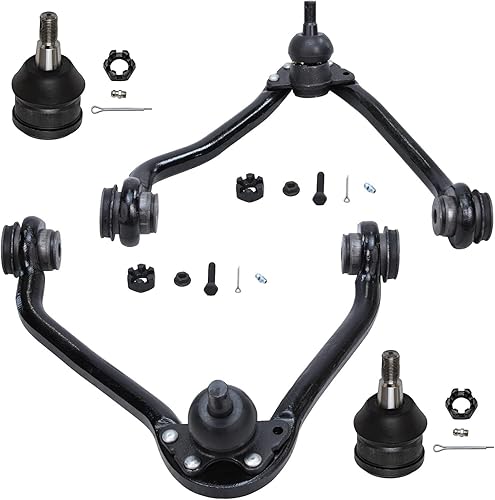 Miniatura 131 de Detroit Axle - Kit de 4 brazos de control delanteros para Chrysler 300 Dodge Challenger Charger Magnum, 2 brazos de control delantero inferiores con