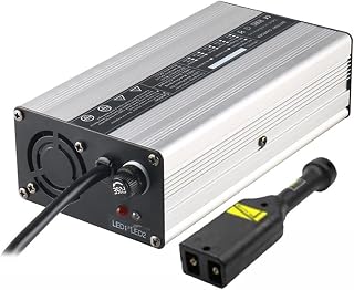 HefddEHY Carregador de bateria para carrinho de golfe de 48 volts 5A,Carregador de bateria de chumbo-ácido 48V 5A com Trickle,Charge,para carregamento de bateria de carrinho de golfe de carro clube