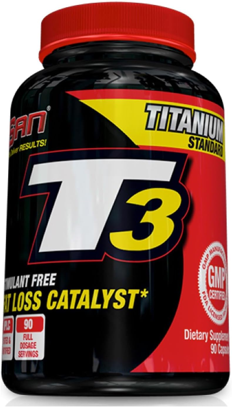 T3-supplement (90 capsules) vetverbrander, gewichtsverlies, afslanken, schildklierondersteuning, metabolisme boost, stimulerend vetverlies