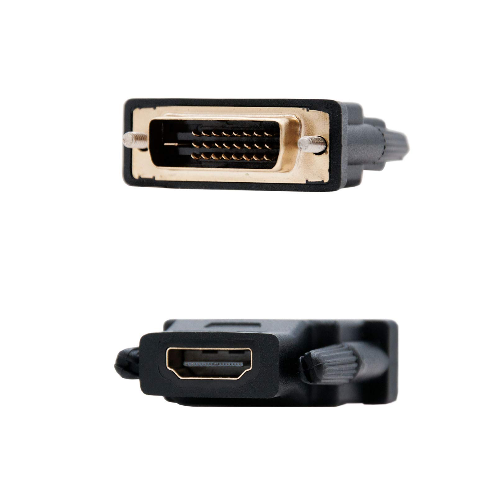 NANOCABLE 10.15.0700 - Adattatore DVI-HDMI, maschio-femmina, 24 + 1/M-HDMI A/H, nero