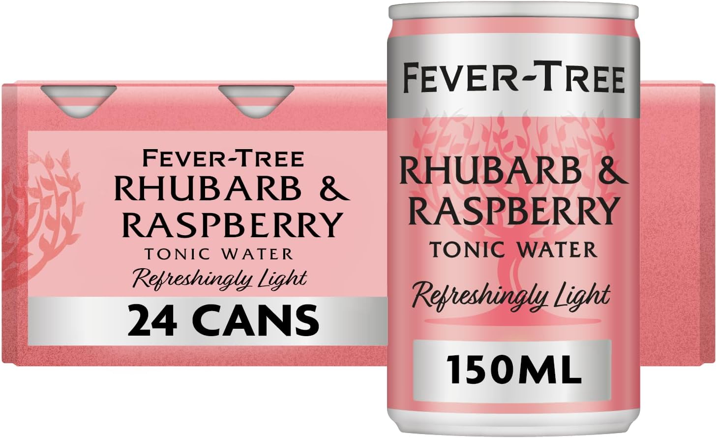Refreshingly Light Rhubarb & Raspberry Tonic Water 24x150ml