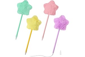 4 Pack Pom Pom Fuzzy Pens for Joyful Starry Writing