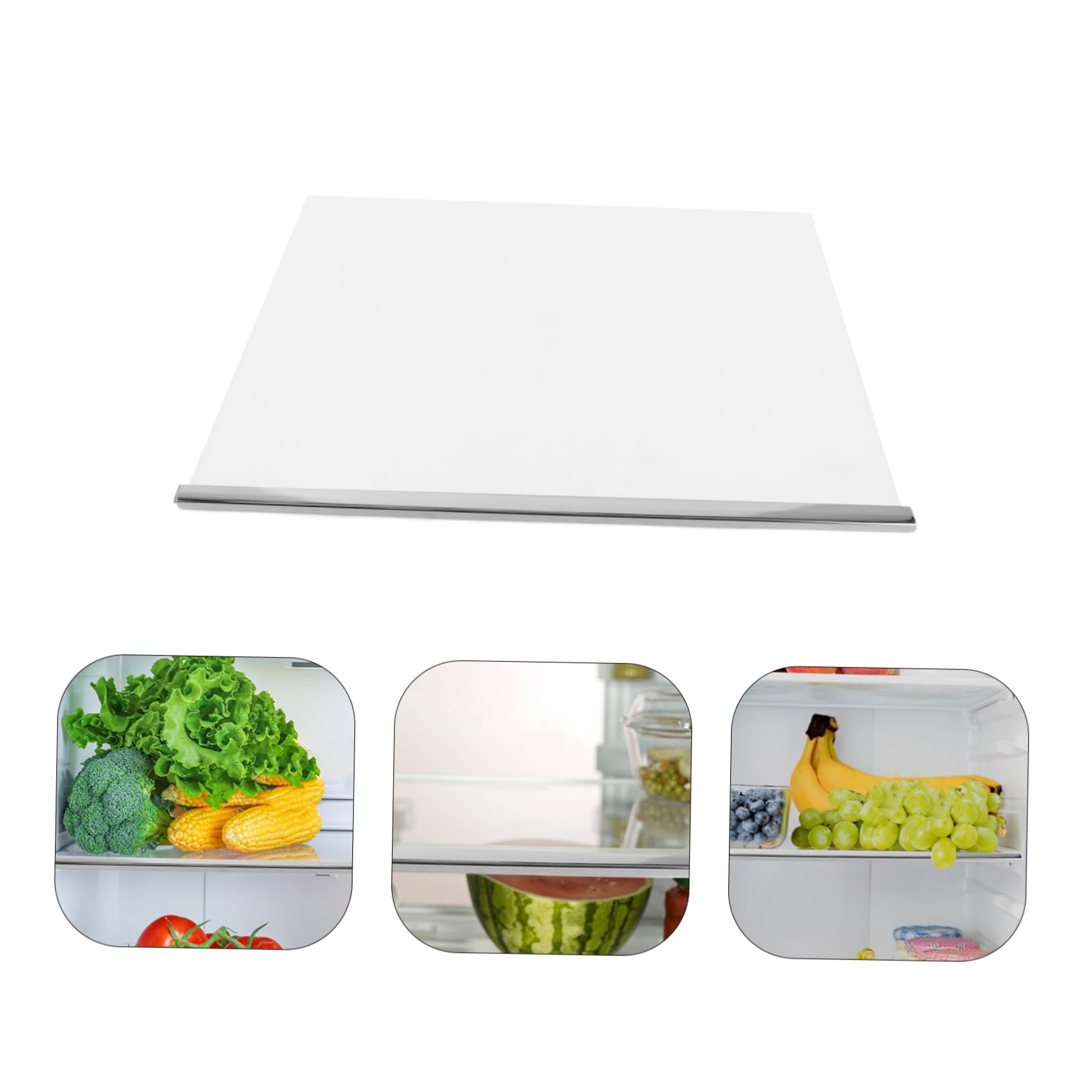 Glasplatte für Kühlschrank aus Robustem Glas Ersatzablage mit Bruchsicherer Konstruktion Küchenergänzung für Gefrierfach und Kühlschrankregal