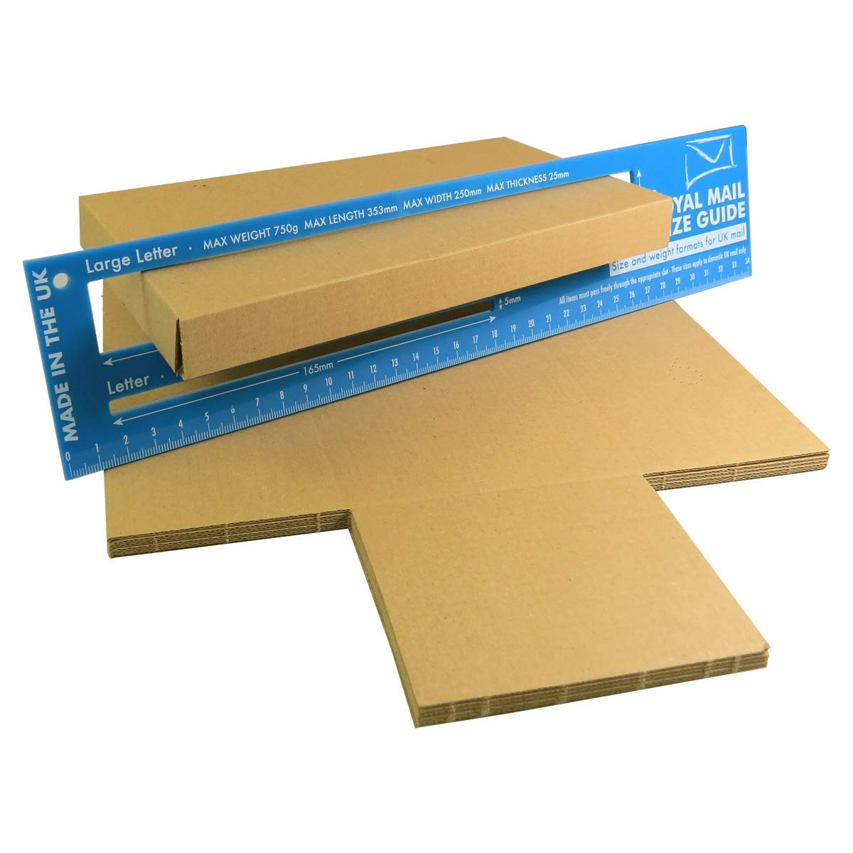 Globe Packaging 500 X Dl Size Large Letter Pip Shipping Maltese Cross Postal Postage Mailing Boxes For Royal Mail | Internal Dimensions : 220X110x20mm