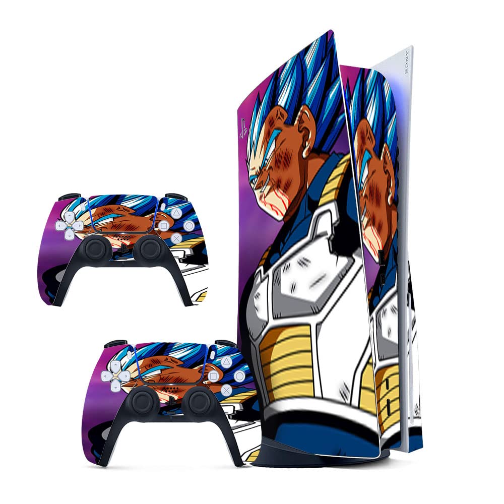 GADGETS WRAP Printed Vinyl Skin Sticker Decal for Sony PS5 PlayStation 5 Disc Edition Console & 2 Controller (Skin Only, Console & Controller not Included.) - Vegeta Multicolor (B0BW3VHHK1) Amazon Price History, Amazon Price Tracker