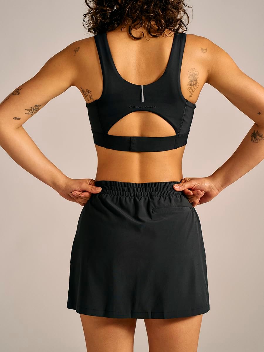 Outdoor Voices Women’s Zephyr 3” Skort, Lightweight Performance Skirt with Built-in Shorts