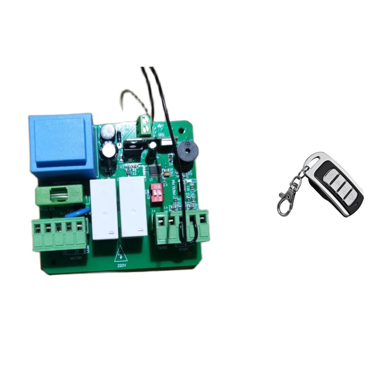 Roller Shutter Control Board 220V 433MHz Remote Control Nc Motor Speed Adjustable(PCB 3 Remote)