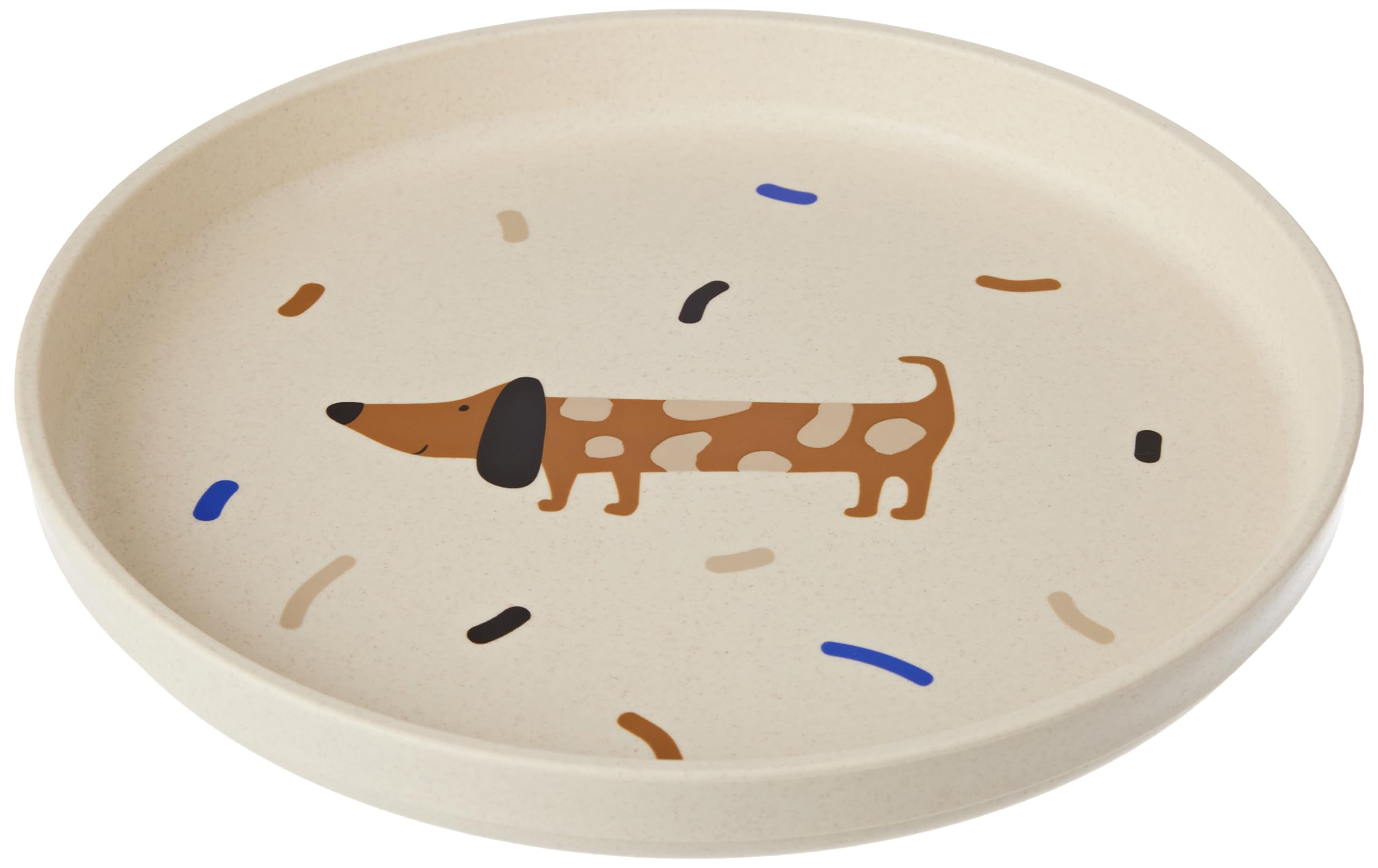 LÄSSIG Children's Plate Without Melamine, BPA-Free, for Dishwasher and Microwave/Plate Little Mateys Royal Blue