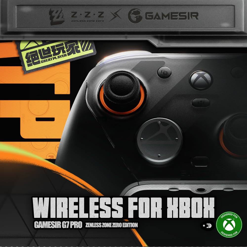 GameSir G7 Pro Wireless Gaming Controller - Officially Licensed for Xbox Series X|S, Xbox One, Windows PC & Android, TMR Joysticks, 1000Hz Polling Rate, Charging Dock- Zenless Zone Zero Edition - 3