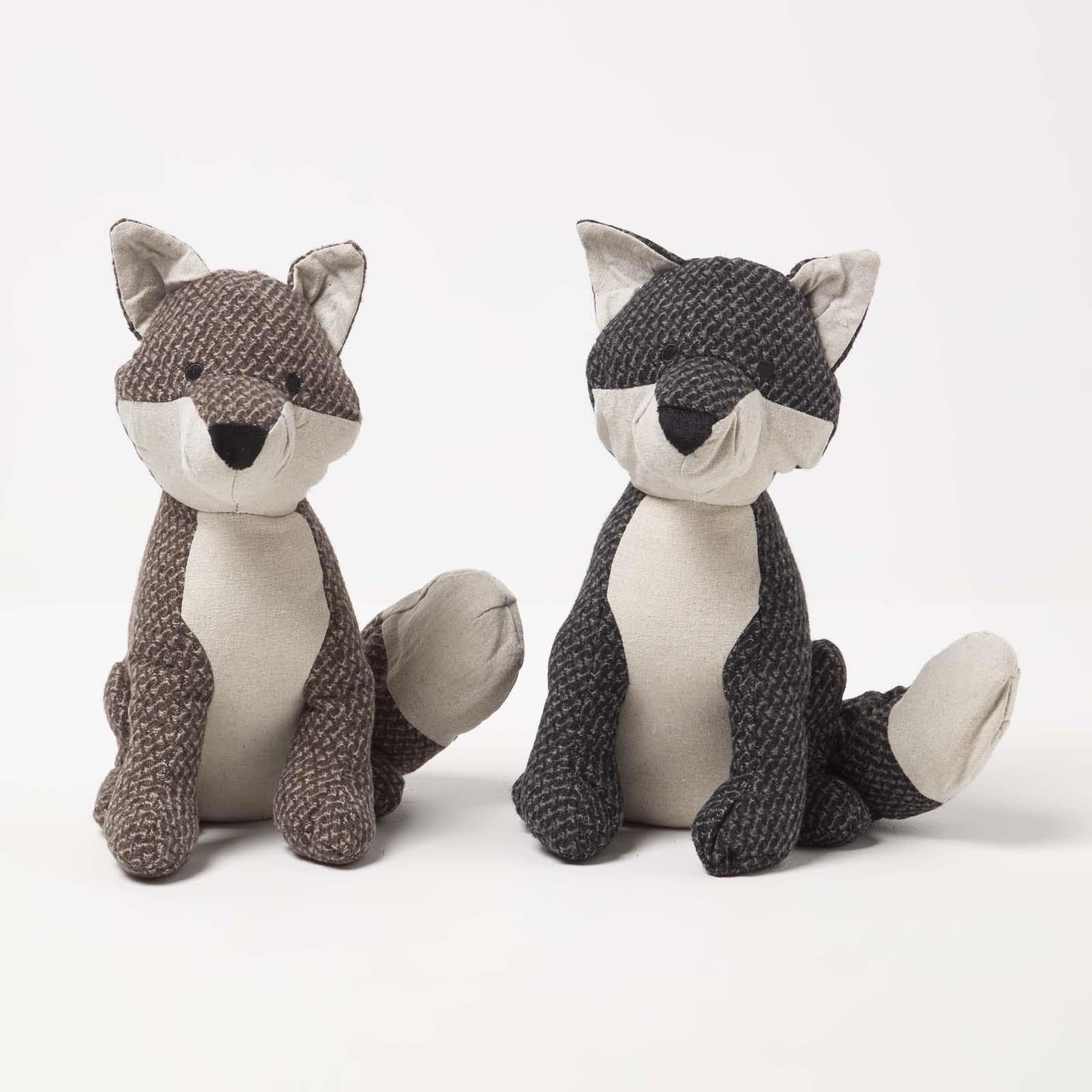 Homescapes Bunt Fox Door Stop – Set Of 2 – Animal Door Stops