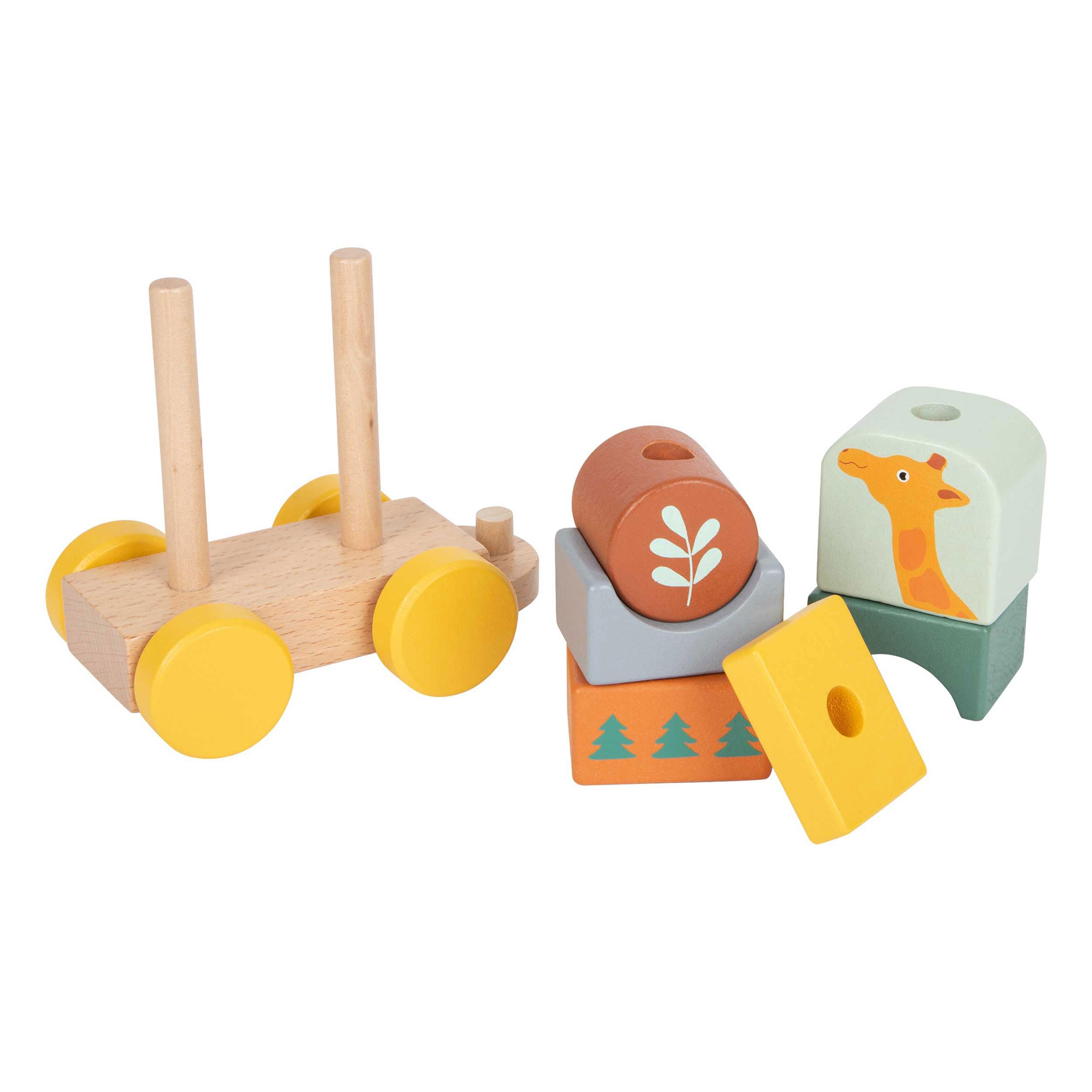 Small Foot Drewniany pociąg „Safari”