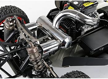 Amazon | アップグレード排気マフラーパイプの金属Rcカーダブル