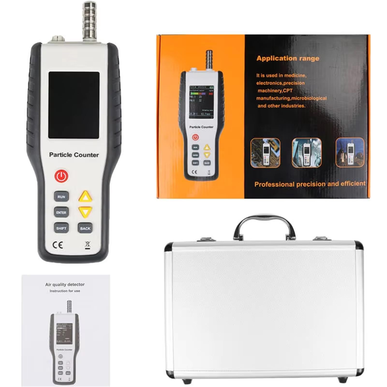 Contador partículas polvo, Contador Portátil Del Monitor De Partículas Detector HT-9600 PM2.5 para interiores exteriores
