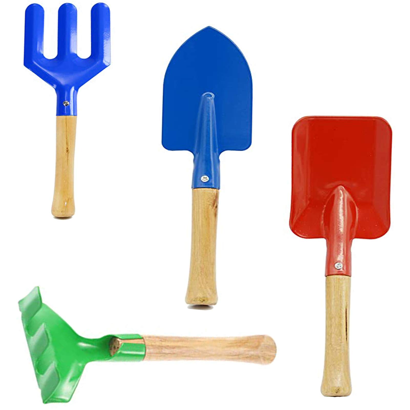 Buy VUXYMCY Set Of 4 Kids Garden Tools Includes Shovel Rake Trowel