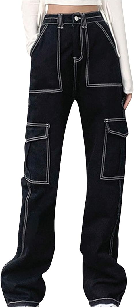 Kinder Baggy-Jeans Unisex - Bequeme Weitbein-Hose Für Mädchen & Jungs | Größen 5-14 Jahre