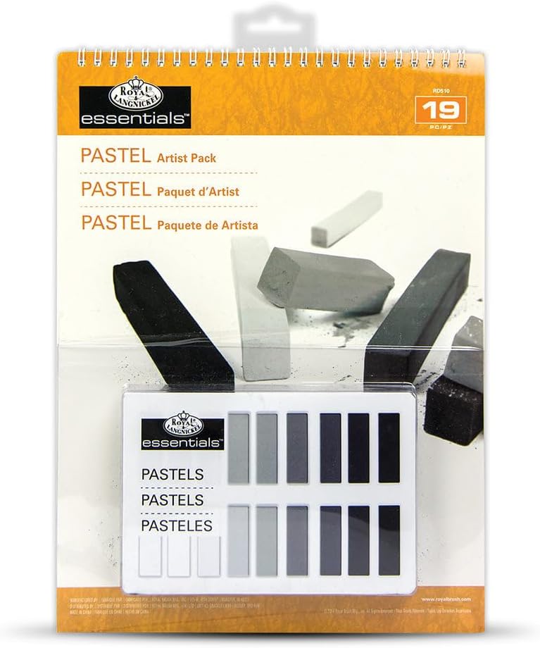 Royal & Langnickel Gray Tone Soft Pastel Artist Pack, 9-Inch by 12-Inch