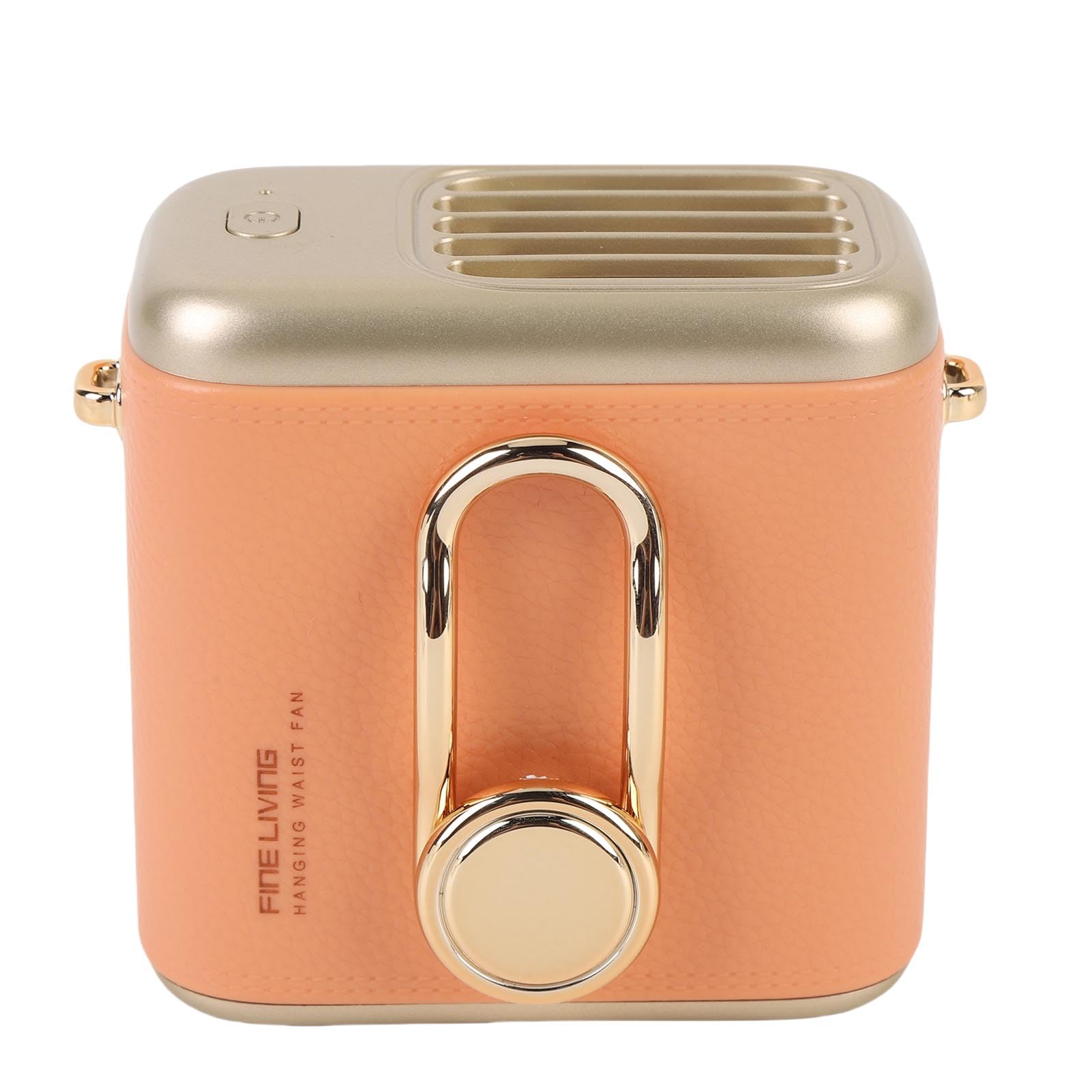 3 Speeds Wearable Waist Fan 360° Adjustable Portable ClampHolder On Fan Cooling for Travel Outdoor Events (Coffee)