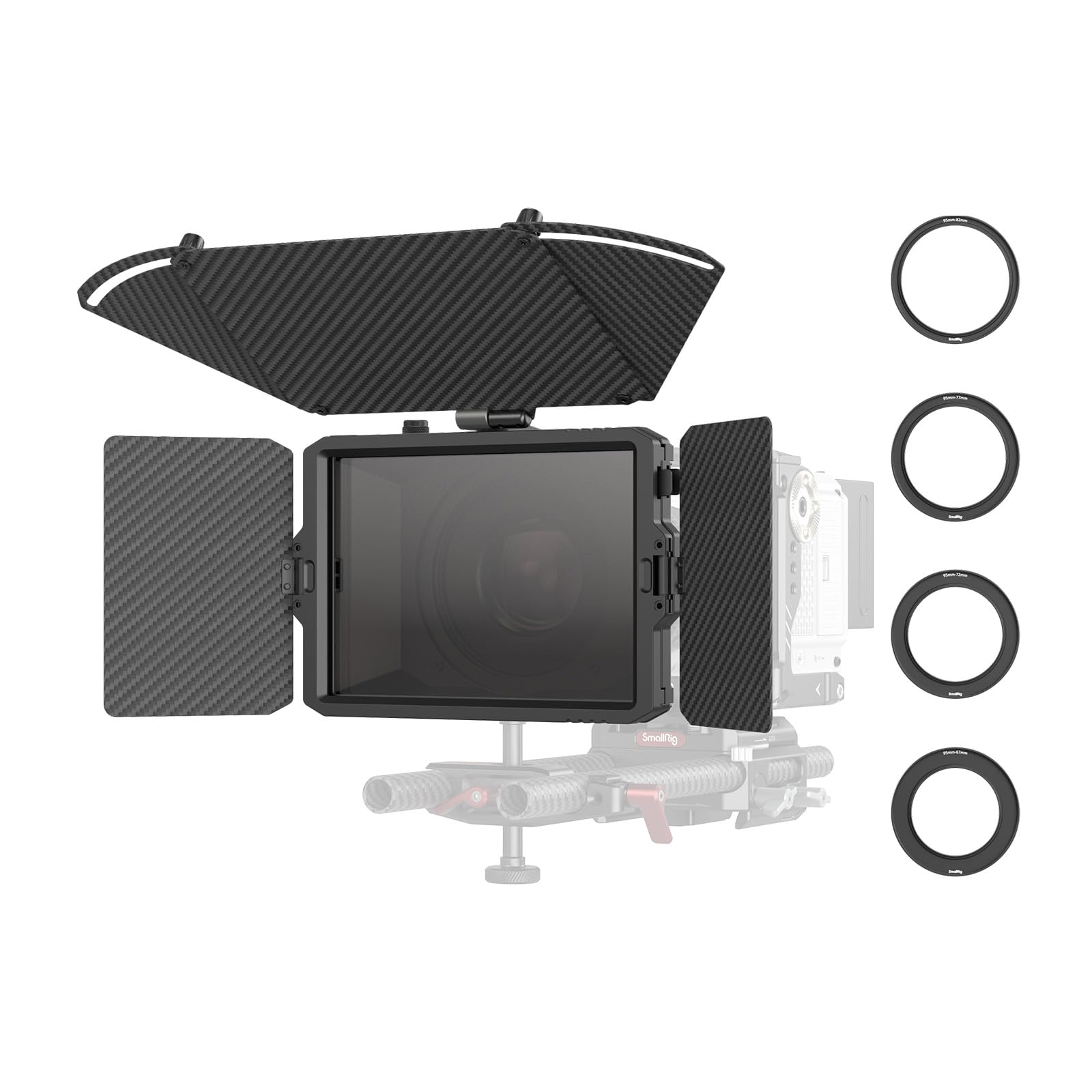 ビデオカメラ Smallrig matte box mini Amazon.com : SMALLRIG Mini Matte Box Pro Flag Kit with Two 4