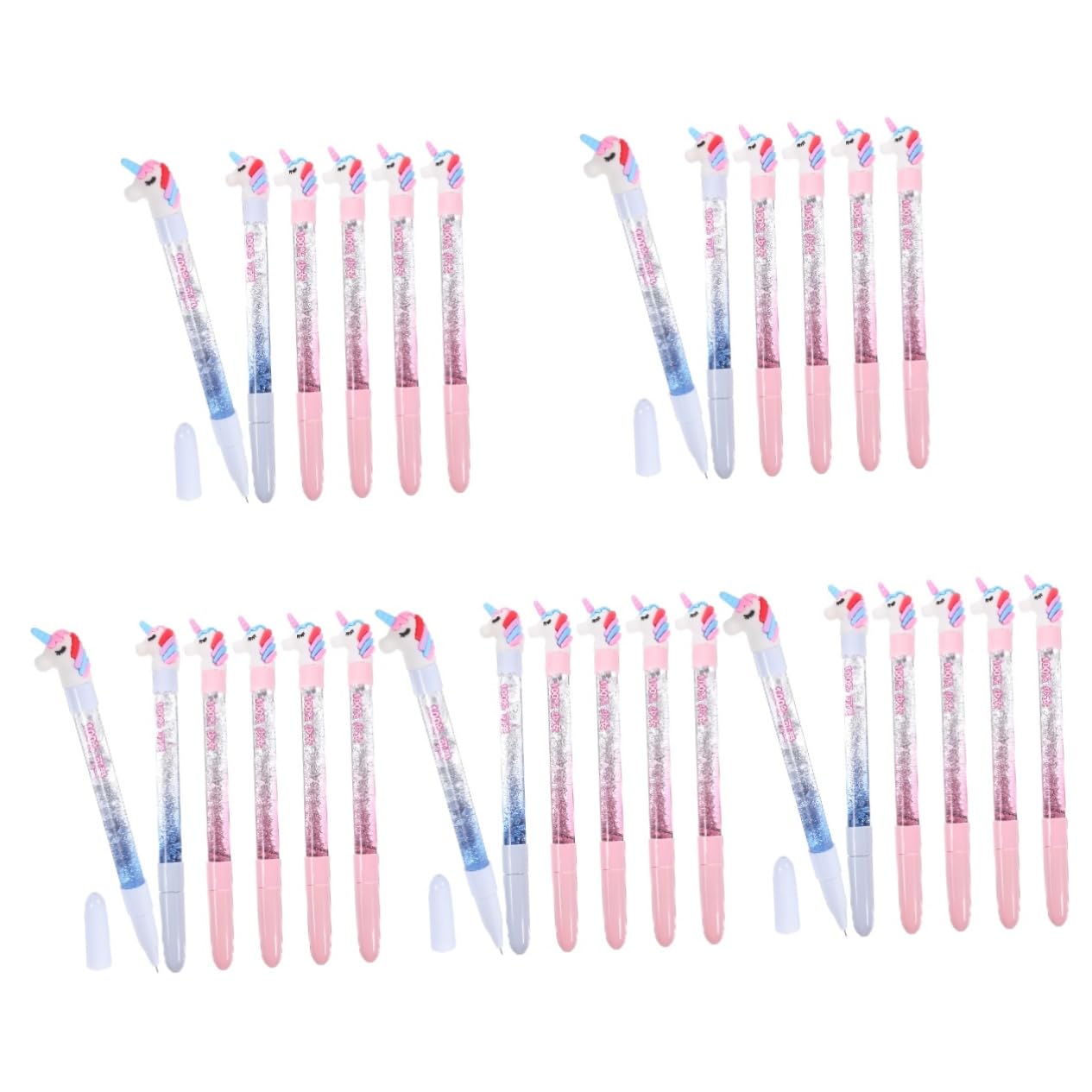 Gadpiparty 5 Ensembles Stylos À Décoratifs Licorne Avec Paillettes De Stylos Gel Adorables Pour Étudiants Écriture Et Amusante Et Pratique 6 Pièces * 5