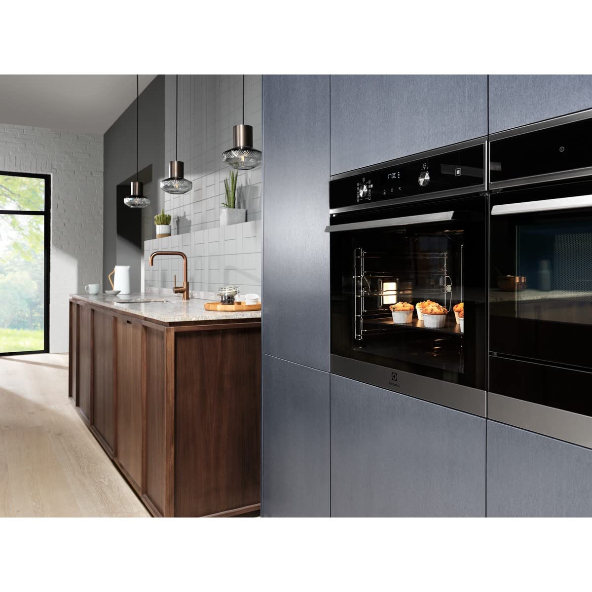 Electrolux EOD6P77X Horno Multifunción a vapor con Limpieza Pirolítica, 11 funciones, 45 programas automáticos, Cocción Uniforme multinivel, Sonda Térmica, Calentamiento Rápido, Display LED, Inox, A+