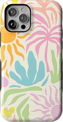 Vista 147 de Casely Funda para iPhone 12/12 Pro Compatible con MagSafe Funda de mármol negro