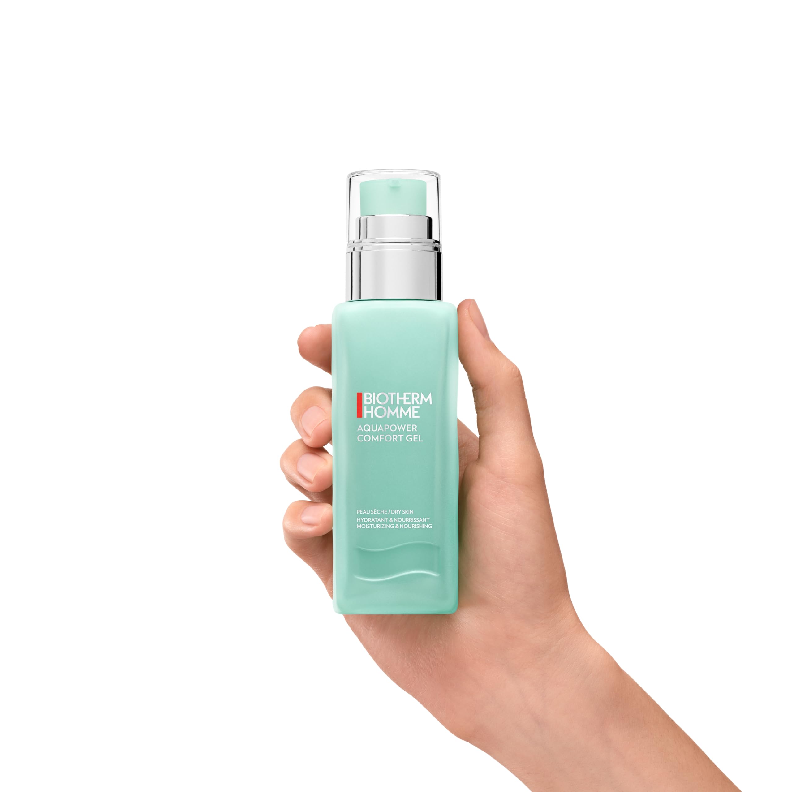 Biotherm Homme, Aquapower Comfort Gel, Gel Facial Hidratante para Hombre, Pieles Secas, Textura No Pegajosa de Absorción Rápida, Combate la Deshidratación y Agresiones Externas, 75 ml