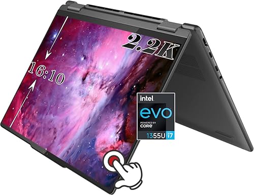 Lenovo Yoga 7i 14" 2.2K Pantalla táctil 1610 2 en 1 0.69" Slim Laptop Intel Evo 10-Core i7-1355U 2 x Thunderbolt4 Wi-Fi 6 de larga duración - 12H