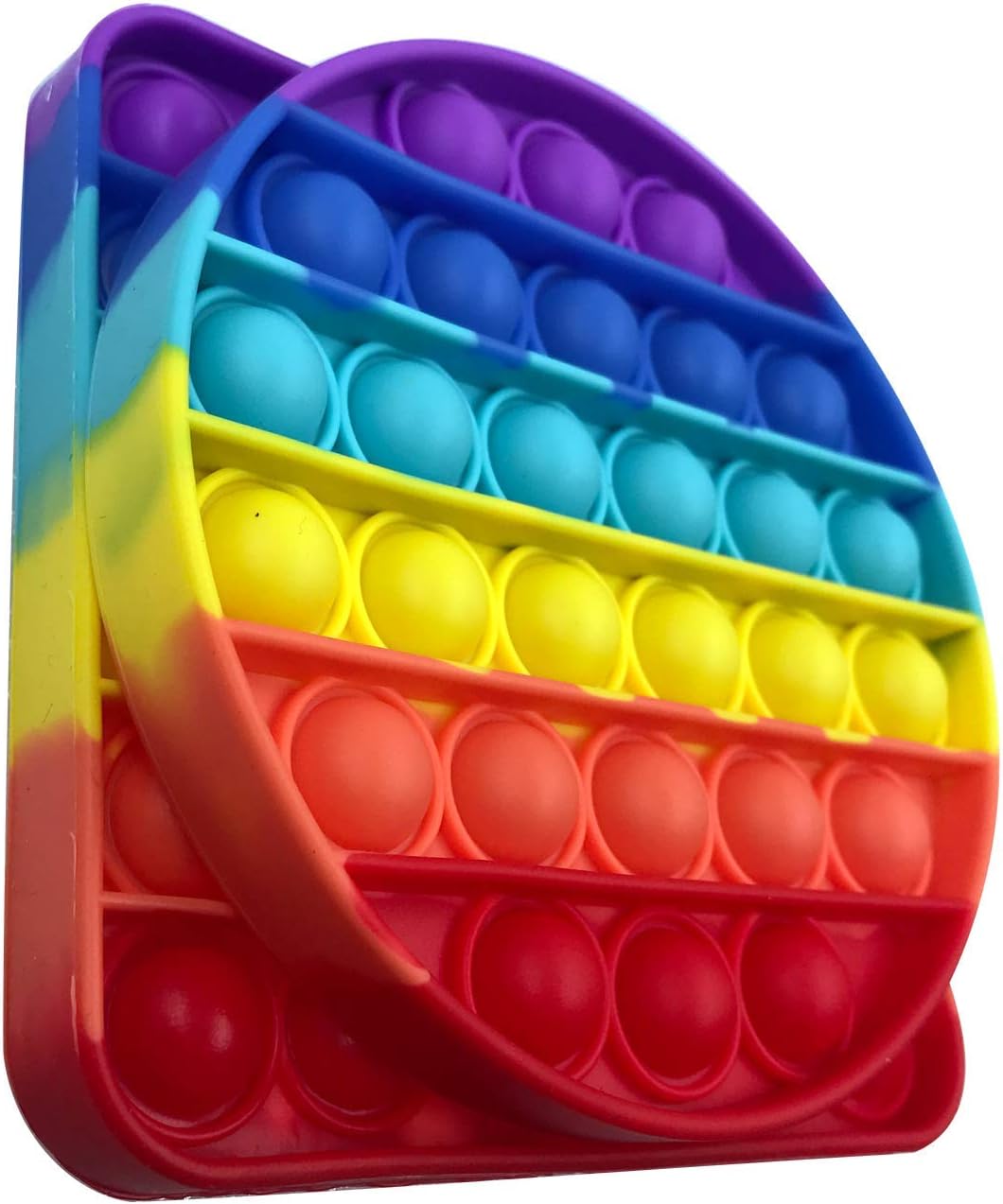 Fidget Push Poppers (8 Pack, Rainbow)