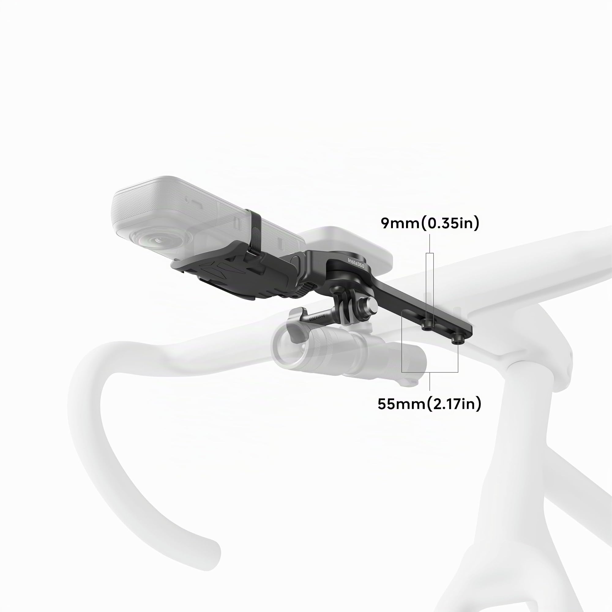 Insta360 Fahrradcomputer-Halterung (integrierter Lenker) für Kameras, Monitore und Fahrradcomputer