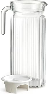 Patrani Fashion Glass Cold Water Jar | Beer Dispenser | Drink Dispenser | Glass Jug | Glass Pitcher | Spigot and Plastic l Price In India